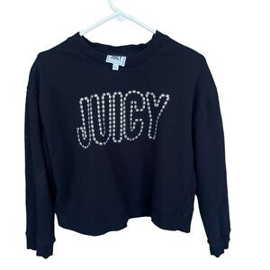 Juicy Couture Sweater Womens Large Crown Logo Y2K Streetwear Sweatshirt Pullover